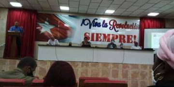 Pleno del Partido en Artemisa / Foto: Tomada del perfil de Facebook de Alexander Valdés