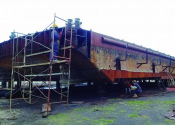 Desde uno de los sitios emblemáticos del poblado de Cabañas, este 14 de junio trabajadores marítimos portuarios celebran su día.
