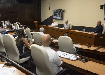 Nuevo encuentro de Díaz-Canel con los miembros de la Comisión Redactora del Proyecto. Foto: Estudios Revolución.