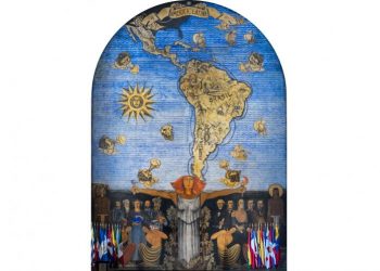 Detalle de La unión de América Latina, fresco de Roberto Montenegro. Foto: Ilustrativa