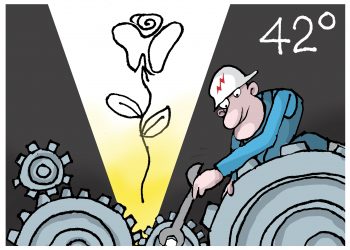 Hombres que alumbran la rosa