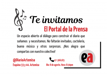 Invitación al  Portal de la Prensa de agosto