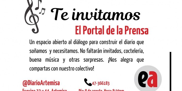 Invitación al  Portal de la Prensa de agosto