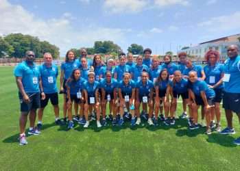 Ángel junto a la Seleccion Nacional Femenina, en la eliminatoria mundialista. Rumbo al Mundial Australia y Nueva Zelanda
