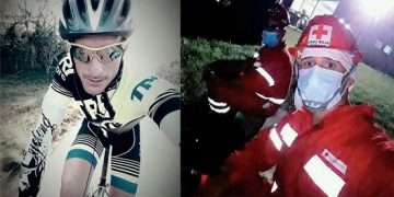 Yoinel Robaina Rodríguez, triatleta de San Antonio de los Baños, se incorporó a la brigada de rescatistas ariguanabenses que partió rumbo a Matanzas.