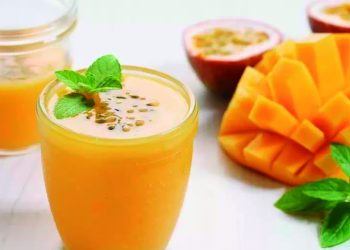 Jugo de maracuyá y mango