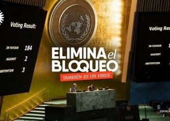 La política de bloqueo de EE.UU. hacia Cuba es rechazada por casi todos los países miembros de la comunidad internacional. Foto: Bruno Rodríguez/ Twitter.