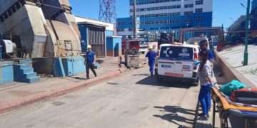 Reportan derrumbe de un tabique en el área de la chimenea de la Central Termoeléctrica Antonio Guiteras