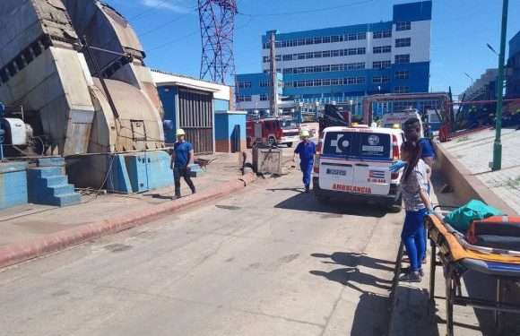 Reportan derrumbe de un tabique en el área de la chimenea de la Central Termoeléctrica Antonio Guiteras