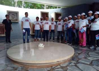 Al décimo Congreso de los CDR con Artemisa en el pecho