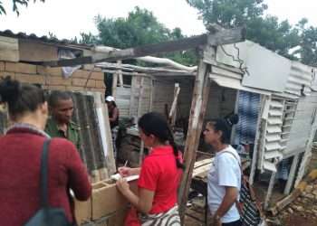 Afectadas 117 familias tras tornado en Baracoa