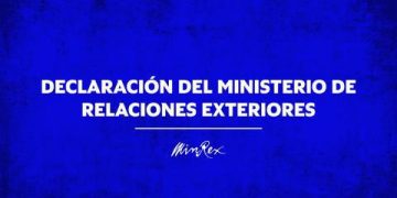 Declaración del Ministerio de Relaciones Exteriores