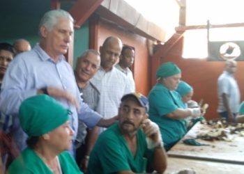 Presidente cubano visita Güira de Melena