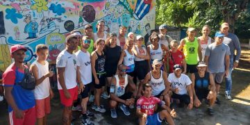 Corredores de San Antonio de los Baños, La Habana, Artemisa y Alquízar , participaron en la carrera Andarín Carvajal Foto JART