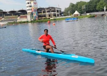 Piragüistas cubanos en París 2024