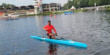 Piragüistas cubanos en París 2024