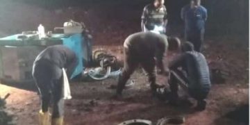 Permanecieron trabajando día y noche