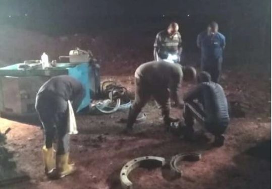 Permanecieron trabajando día y noche