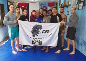 Panteras Negras de Artemisa, listos para participar en la edición 16 de la Liga Cubana de Peleadores (CFL16) Foto JART