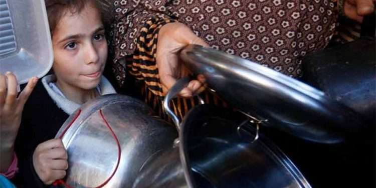 Más de 70 mil niños sufren desnutrición en Gaza