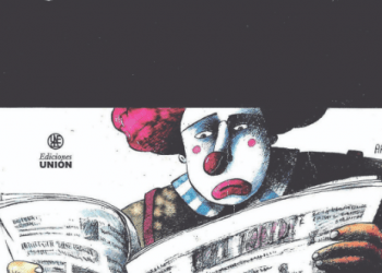 La risa cuelga de una Vitrina