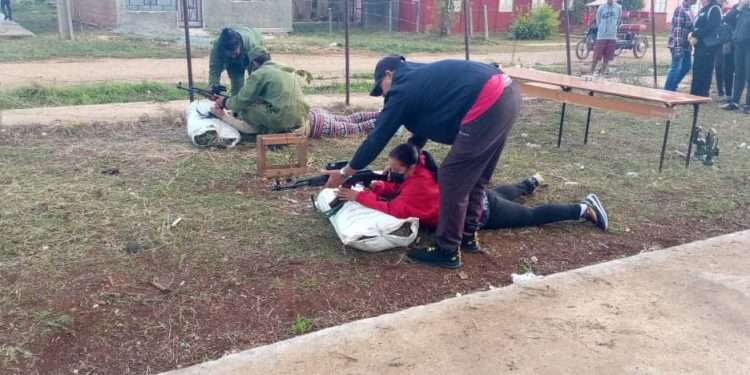 Alquízar en ejercicios tácticos defensivos  ‎‎