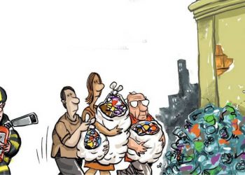 ¿Hasta cuándo subestimaremos la basura? Ilustración de Martirena