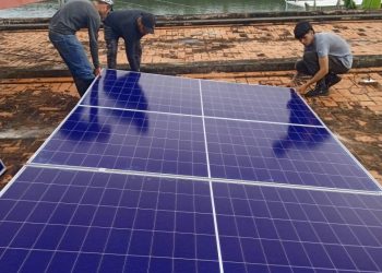 Durante el proceso de montaje Foto cortesía Liván Sánchez