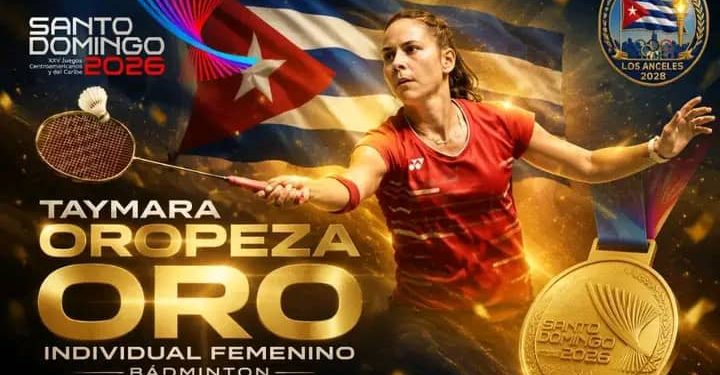 Taimara Oropesa, logró el oro Centroamericano y del Caribe en el bádminton Foto tomada de internet