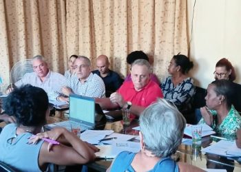 En su visita, Alexander Manso Díaz, viceministro de Educación, estuvo acompañado por autoridades del sector, partidistas y gubernamentales de Artemisa Foto Saskia Robaina Romero, Comunicadora DPE