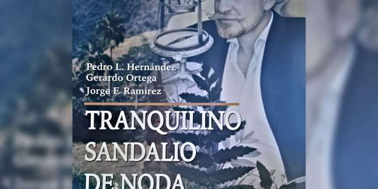 Portada de " Tranquilino Sandalio de Noda, el sabio vueltavajero", escrita por Pedro Luís Hernández Pérez, Gerardo Ortega Rodríguez y Jorge Fredy Ramírez Pérez